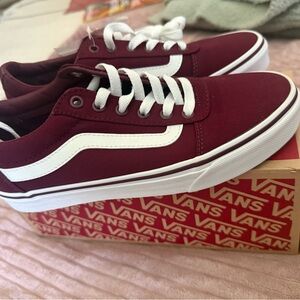 Vans Woman’s Size 8 Burgundy Sneakers